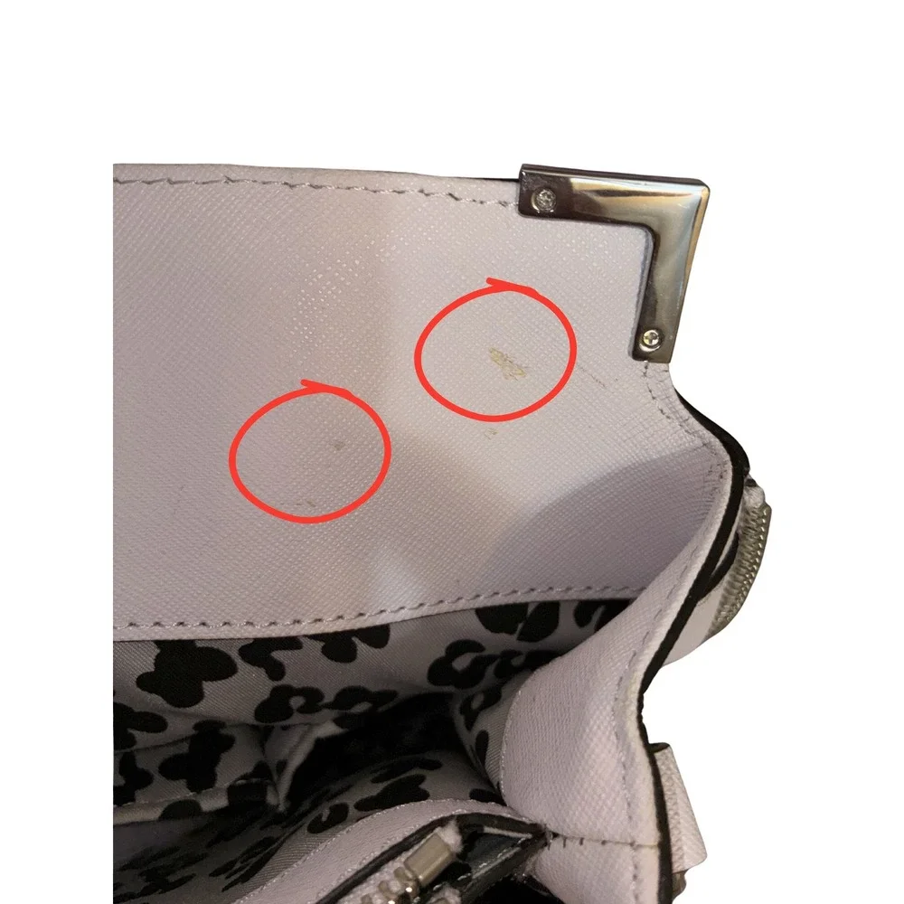 READ Rebecca Minkoff MAB Tote White Saffiano Leather Satchel Crossbody Bag